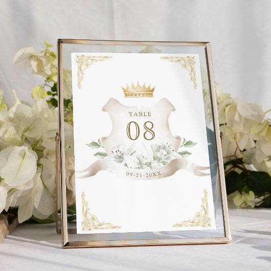 Gouden Kroon Koninklijke Trouwkroon Huwelijk Kaart