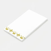 Gouden Kroon & Lelie Rand + jouw ideeën Post-it® Notes (Schuin)