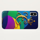 Gouden Kroon Letter C Koninklijk Monogram Eleganti Case-Mate iPhone Case (Achterkant (horizontaal))