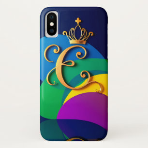Gouden Kroon Letter C Koninklijk Monogram Eleganti Case-Mate iPhone Case