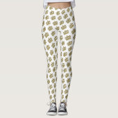 Gouden Kroon - luxe koninklijk 2 Leggings (Voorkant)
