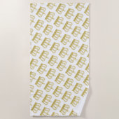 Gouden Kroon - luxe koninklijk Strandlaken (Voorkant)