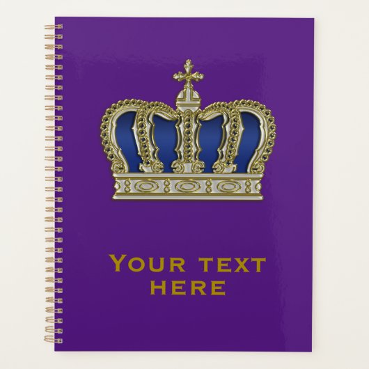 Gouden Kroon - luxe koninklijke 5 Planner (Voorkant)