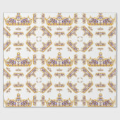 gouden kroon met haringdiamanten cadeaupapier (Vlak)