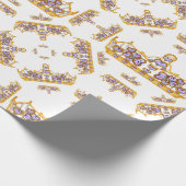 gouden kroon met haringdiamanten cadeaupapier (Hoek)