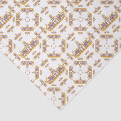 gouden kroon met haringdiamanten tissuepapier (Detail)