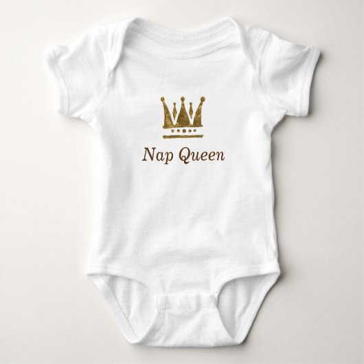 Gouden kroon, Nap Queen Baby Jersey Bodysuit (Voorkant)