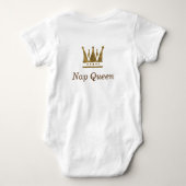 Gouden kroon, Nap Queen Baby Jersey Bodysuit (Achterkant)