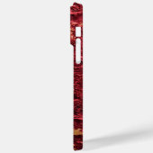 Gouden Kroon op Rode Achtergrond Omringd door Roze Case-Mate iPhone Case (Achterkant / Links)