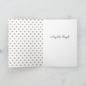 gouden kroon Royal Linen Chic Verjaardag Kaart (Binnen)