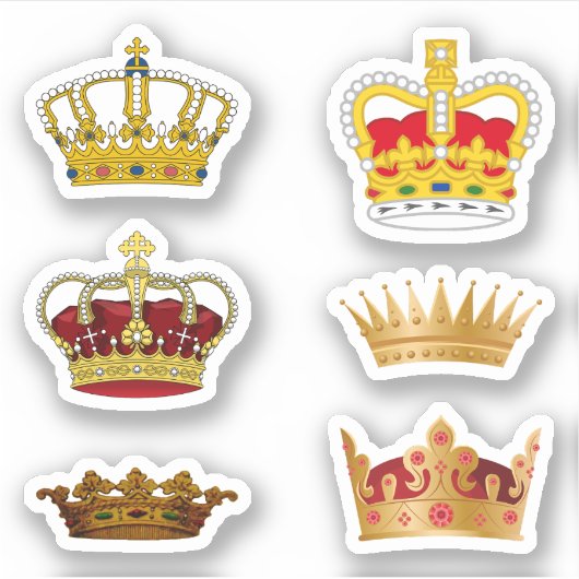 Gouden Kroon Stickers (Voorkant)
