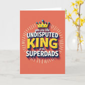 Gouden Kroon Superpapa kaart (Gele Bloem)