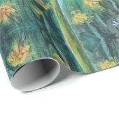 gouden kroonbladeren cadeaupapier (Rol Hoek)