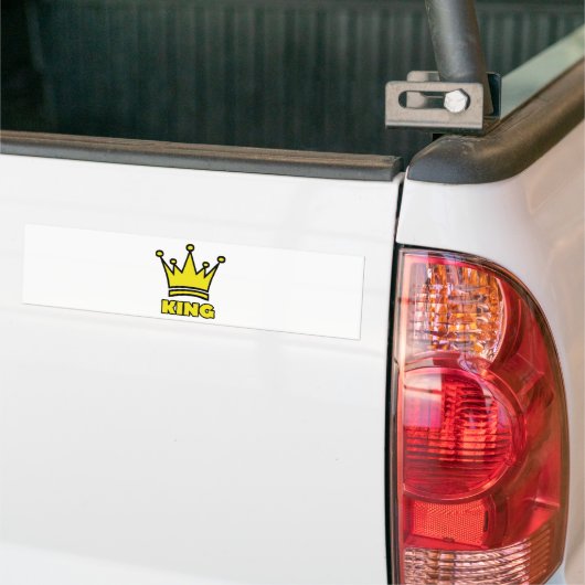 gouden kroonicoon bumpersticker (Op Truck)