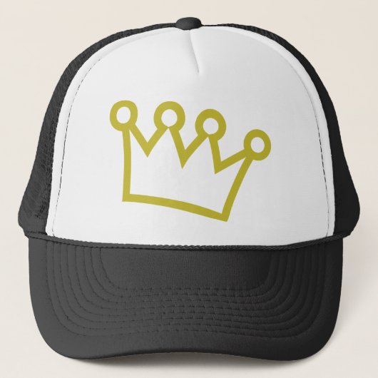gouden kroonkreeft trucker pet (Voorkant)