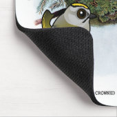 gouden kroonkroon Kinglet Muismat (Hoek)