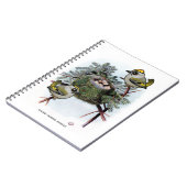  gouden kroonkroon Kinglet Notitieboek (Linkerzijde)