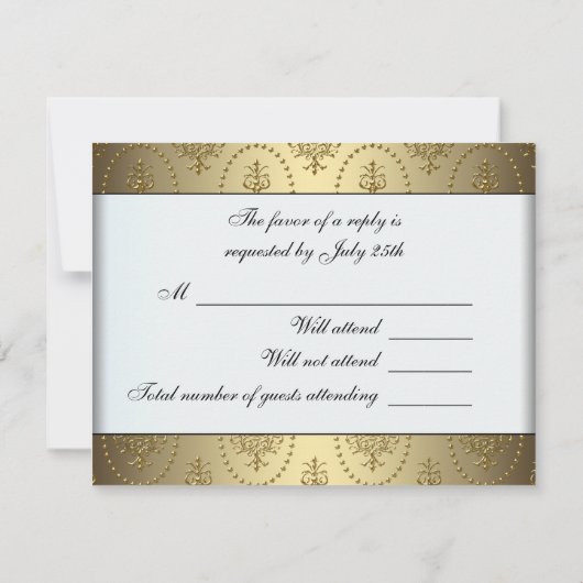 Gouden kroonluchter Classy Sweet Sixteen Ball RSVP (Achterkant)