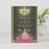 Gouden kroonluchter kaart (Staand voorkant)