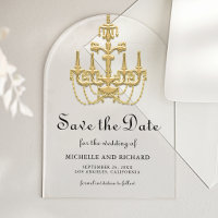 Gouden Kroonluchter Trouw Save the Date