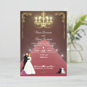 Gouden kroonluier kaart (Staand voorkant)