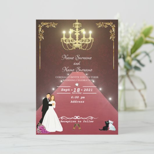 Gouden kroonluier kaart (Staand voorkant)