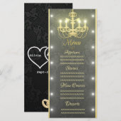 Gouden kroonluier menu (Voorkant / Achterkant)