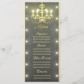 Gouden kroonluier menu (Voorkant)