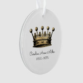  gouden kroonmonumentennaam Jaren Keepslag Ornament (voorkant)