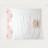 Gouden Kroonprinses Verjaardag Achtergrond Fotohok Wandkleed (Voorkant (horizontaal))