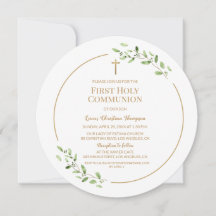 Gouden Kruis Aquarel laat Eerste communie