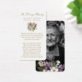 Gouden Kruis Bloemen Begrafenis Gebed Kaarten Visitekaartje (Bureau)