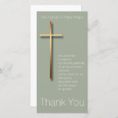 Gouden Kruis Dankbetuiging Bedankt Kies Kleur 2 (Voorkant / Achterkant)