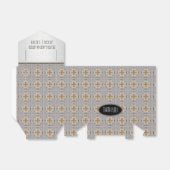 Gouden Kruis Geometrische Kant Patroon Partij Favo Bedankdoosjes (Uitgevouwen)