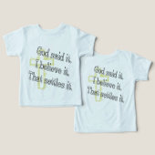 Gouden Kruis God Zei (Ontwerp Voorkant & Achterkant)