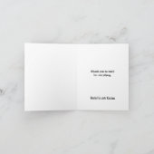 Gouden Kruis Gotische Bruiloft Bedankkaart (Binnen)