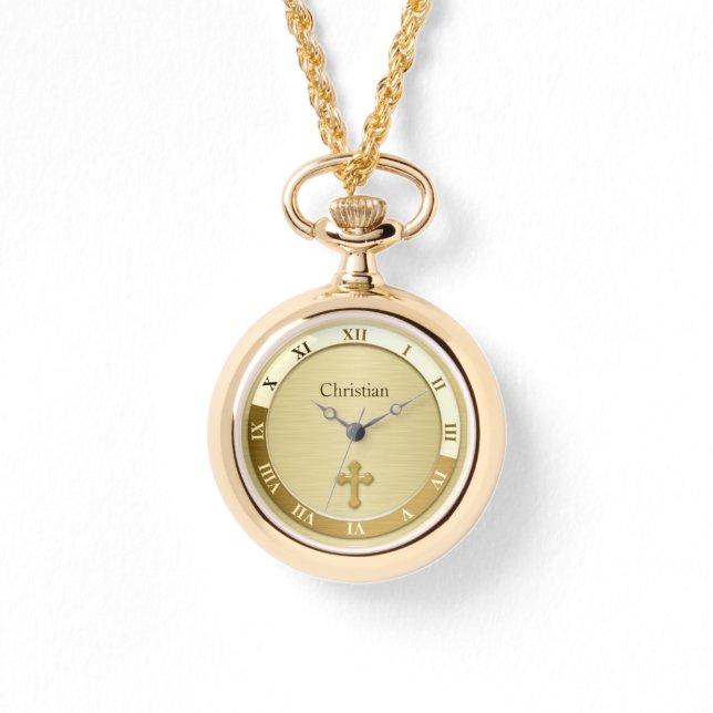 Gouden Kruis  Horloge (Voorkant)