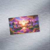 Gouden Kruis in een Hemels Paradijs Magnetisch Visitekaartje (Voorbeeld)