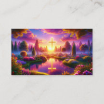 Gouden Kruis in een Hemels Paradijs