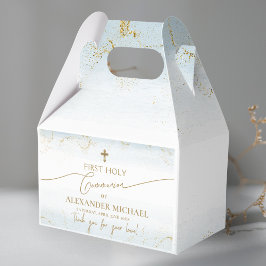 Gouden Kruis Jongen Dank U Eerste Heilige Communie Bedankdoosjes