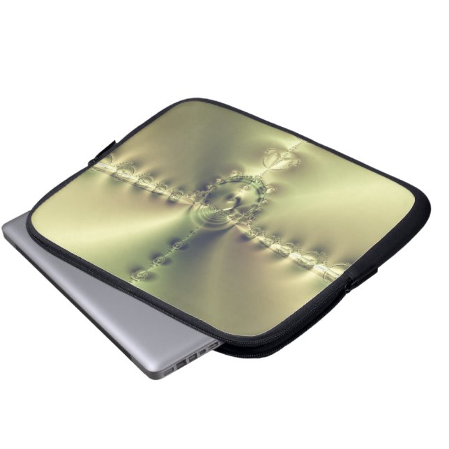 Gouden Kruis Laptop Sleeve (Voorkant onderkant)