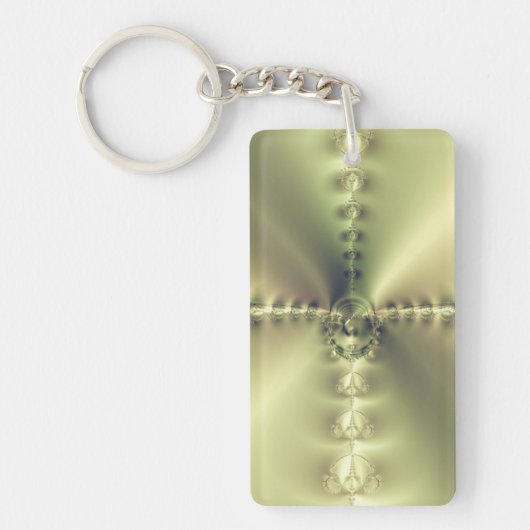 Gouden Kruis Sleutelhanger (Voorkant)