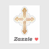 Gouden kruis sticker (Vel)