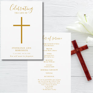 Gouden Kruis Viering van het Leven Orde van Servic Programmakaart