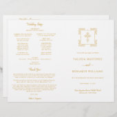  gouden kruiskatholieke weduwenmassaprogramma (Voorkant / Achterkant)