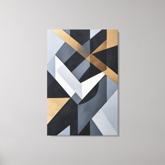 Gouden Kruispunten Canvas Afdruk (Voorkant)