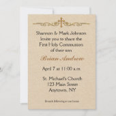 Gouden Kruisreligie Uitnodiging (Voorkant)