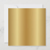 Gouden krullen 50ste huwelijksjubileumfeest kaart (Achterkant)