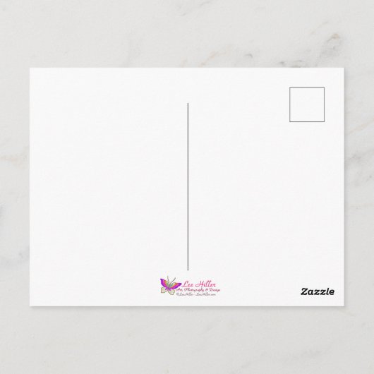 Gouden kuifgroen met kop Finch Fantasy Bird Briefkaart (Achterkant)