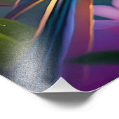 Gouden kuifgroen met kop Finch Fantasy Bird Foto Afdruk (Hoek)